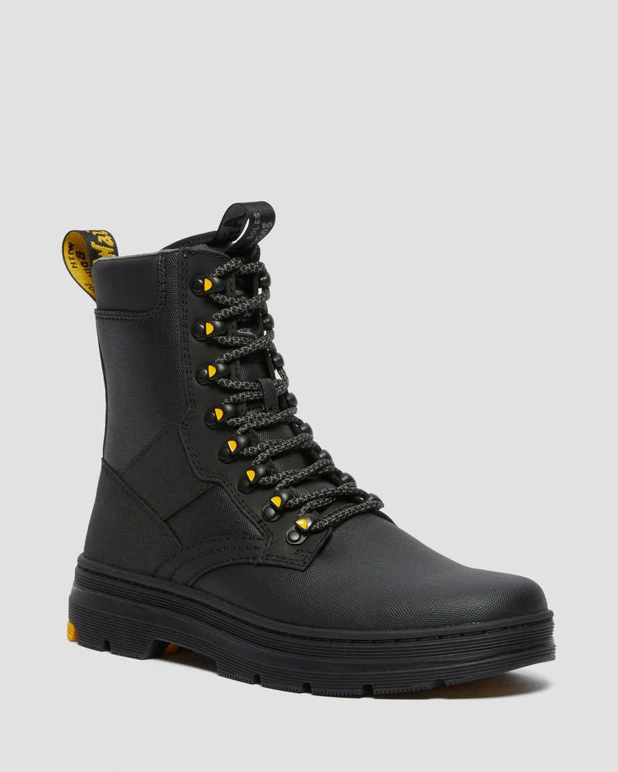 Dr. Martens Iowa Coated Canvas Mix Kadın Casual Bot - Bot Siyah |TYPIZ4812|